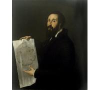 YIMACBJXX Famous Painting Modern Prints Decorative Paintings Portrait of the Architect Giulio Pippi De Jannuzzi Dit Giulio Romano by Tiziano Vecelli Poster Painting Art for Home Decor 60x90cm