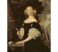 YIMACBJXX Famous Painting Modern Prints Decorative Paintings Portrait of the Widow of Admiral Van Balen by Abraham Lambertsz Van Den Tempel Poster Painting Art for Home Decor 60x90cm