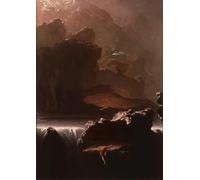 YIMACBJXX Famous Painting Modern Prints Decorative Paintings Sadak in Search of the Waters of Oblivion by John Martins Poster Painting Art for Home Decor 60x90cm