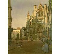 YIMACBJXX Famous Painting Modern Prints Decorative Paintings St Jacques Church Dieppe by Walter Richard Sickert Poster Painting Art for Home Decor 60x90cm