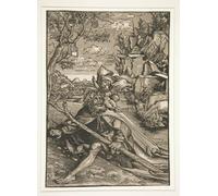 YIMACBJXX Famous Painting Modern Prints Decorative Paintings Study of a Deer by Lucas Cranach the Elder Poster Painting Art for Home Decor 60x90cm