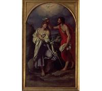 YIMACBJXX Famous Painting Modern Prints Decorative Paintings the Baptism of Christ by Alessandro Allori Poster Painting Art for Home Decor 60x90cm