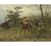 YIMACBJXX Famous Painting Modern Prints Decorative Paintings the Boscobel Oak by Ernest Crofts Poster Painting Art for Home Decor 60x90cm