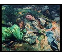YIMACBJXX Famous Painting Modern Prints Decorative Paintings the Brook by John Singer Sargent Poster Painting Art for Home Decor 60x90cm