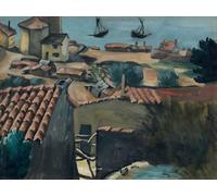 YIMACBJXX Famous Painting Modern Prints Decorative Paintings the Fishermen by Paul Cézanne Poster Painting Art for Home Decor 60x90cm