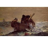 YIMACBJXX Famous Painting Modern Prints Decorative Paintings the Herring Net by Winslow Homer Poster Painting Art for Home Decor 60x90cm