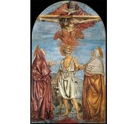 YIMACBJXX Famous Painting Modern Prints Decorative Paintings the Holyst and Two Saints by Andrea Del Castagno Poster Painting Art for Home Decor 60x90cm