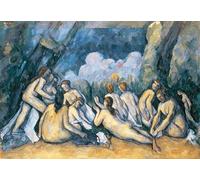 YIMACBJXX Famous Painting Modern Prints Decorative Paintings the Large Bathers by Paul Cézanne Poster Painting Art for Home Decor 60x90cm