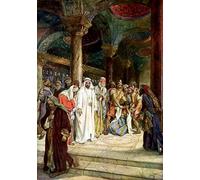 YIMACBJXX Famous Painting Modern Prints Decorative Paintings the Pharisees Bring an Adulteress to Jesus Bible by William Brassey Hole Poster Painting Art for Home Decor 60x90cm