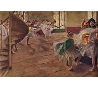 YIMACBJXX Famous Painting Modern Prints Decorative Paintings the Rehearsal by Edgar Degas Poster Painting Art for Home Decor 60x90cm