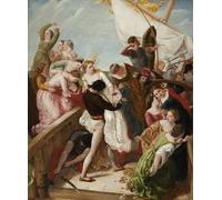 YIMACBJXX Famous Painting Modern Prints Decorative Paintings the Rescue of the Brides of Venice by Clarke Hook Poster Painting Art for Home Decor 60x90cm
