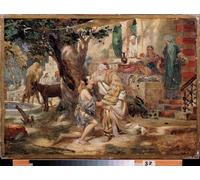 YIMACBJXX Famous Painting Modern Prints Decorative Paintings the Return of the Prodigal Son by Hendrik Siemiradzki Poster Painting Art for Home Decor 60x90cm