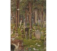 YIMACBJXX Famous Painting Modern Prints Decorative Paintings the Sleeping City the Cemetery of Pera Constantinople by William Holman Hunt Poster Painting Art for Home Decor 60x90cm
