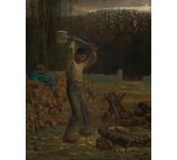 YIMACBJXX Famous Painting Modern Prints Decorative Paintings the Woodchopper by Jean Francois Millets Poster Painting Art for Home Decor 60x90cm