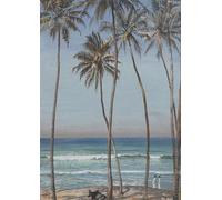 YIMACBJXX Famous Painting Modern Prints Decorative Paintings Under the Palms At the Galle Face Ceylon by Walter Crane Poster Painting Art for Home Decor 60x90cm