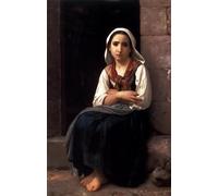 YIMACBJXX Famous Painting Modern Prints Decorative Paintings Yvonette by William Adolphe Bouguereau Poster Painting Art for Home Decor 60x90cm