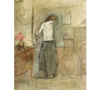 YIMACBJXX Famous Painting Pictures Paintings Artwork For Walls a Woman Undressing by Jean Louis Forain Vintage Wall Art for Home Decor 60x90cm