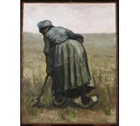 YIMACBJXX Famous Painting Pictures Paintings Artwork For Walls a Woman with a Spade Seen From Behind by Vincent Van Gogh Vintage Wall Art for Home Decor 60x90cm