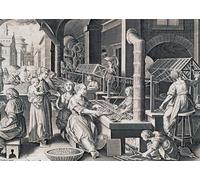 YIMACBJXX Famous Painting Pictures Paintings Artwork For Walls Alexander the Great Puts on a Spectacle by Jan Van Der Straet Vintage Wall Art for Home Decor 60x90cm
