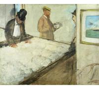YIMACBJXX Famous Painting Pictures Paintings Artwork For Walls Cotton Merchants in New Orleans by Edgar Degas Vintage Wall Art for Home Decor 60x90cm