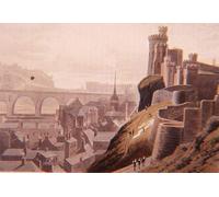 YIMACBJXX Famous Painting Pictures Paintings Artwork For Walls Edinburgh with Part of the North Bridge and Castle From Daniell Tour by William Daniell Vintage Wall Art for Home Decor 60x90cm