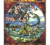 YIMACBJXX Famous Painting Pictures Paintings Artwork For Walls Fish and Flowering Branch John LaFarge Vintage Wall Art for Home Decor 60x90cm