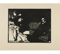 YIMACBJXX Famous Painting Pictures Paintings Artwork For Walls Getting Ready for a Visit plate eight from Intimacies by Felix Edouard Vallotton Vintage Wall Art for Home Decor 60x90cm