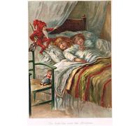 YIMACBJXX Famous Painting Pictures Paintings Artwork For Walls Ole-luk-oie in an Edition of Tales by E.s. Hardy Vintage Wall Art for Home Decor 60x90cm