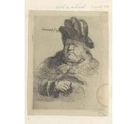 YIMACBJXX Famous Painting Pictures Paintings Artwork For Walls Seated heavy man with a High hat by Anonymous Vintage Wall Art for Home Decor 60x90cm