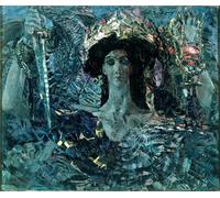 YIMACBJXX Famous Painting Pictures Paintings Artwork For Walls Six winged Seraph by Mikhail Aleksandrovich Vrubel Vintage Wall Art for Home Decor 60x90cm