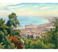 YIMACBJXX Famous Painting Pictures Paintings Artwork For Walls the Bay of Algiers by Albert Marquet Vintage Wall Art for Home Decor 60x90cm