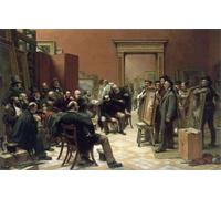 YIMACBJXX Famous Painting Pictures Paintings Artwork For Walls the Council of the Royal Academy Selecting Pictures for Exhibition by Charles West Cope Vintage Wall Art for Home Decor 60x90cm
