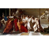 YIMACBJXX Famous Painting Pictures Paintings Artwork For Walls the Death of Julius Caesar by Vincenzo Camuccini Vintage Wall Art for Home Decor 60x90cm