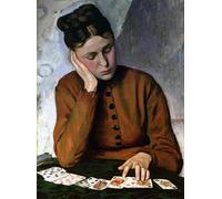 YIMACBJXX Famous Painting Pictures Paintings Artwork For Walls the Fortune Teller by Jean Frederic Bazille Vintage Wall Art for Home Decor 60x90cm