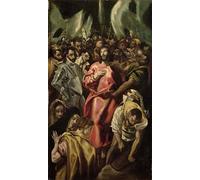 YIMACBJXX Famous Painting Pictures Paintings Artwork For Walls the Mocked Christ by El Greco Vintage Wall Art for Home Decor 60x90cm