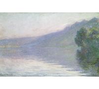 YIMACBJXX Famous Painting Pictures Paintings Artwork For Walls the Seine At Port Villez by Claude Monet Vintage Wall Art for Home Decor 60x90cm