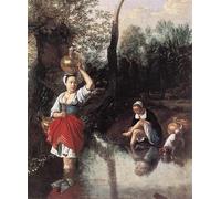 YIMACBJXX Famous Painting Pictures Paintings Artwork For Walls the Wager by Jan Siberechts Vintage Wall Art for Home Decor 60x90cm