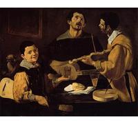YIMACBJXX Famous Painting Pictures Paintings Artwork For Walls Three Musicians by Diego Rodriguez De Silva Velazquez Vintage Wall Art for Home Decor 60x90cm