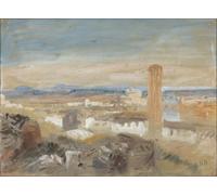 YIMACBJXX Famous Painting Poster Artworks Posters And Prints a Campanile Among Ruins by Hercules Brabazon Brabazon Canvas Artwork Print for Home Decor 60x90cm