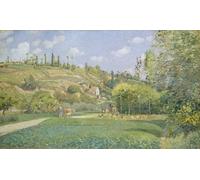 YIMACBJXX Famous Painting Poster Artworks Posters And Prints a Cowherd At Valhermeil Auvers-sur-oise by Camille Jacob Pissarro Canvas Artwork Print for Home Decor 60x90cm