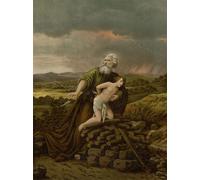 YIMACBJXX Famous Painting Poster Artworks Posters And Prints Abrahams Sacrifice by Heinrich Jenny Canvas Artwork Print for Home Decor 60x90cm