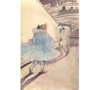 YIMACBJXX Famous Painting Poster Artworks Posters And Prints At the Circus Entering the Ring by Henri De Toulouse Lautrec Canvas Artwork Print for Home Decor 60x90cm