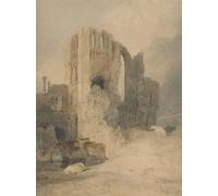 YIMACBJXX Famous Painting Poster Artworks Posters And Prints Castle Acre Priory by Sell Cotman Canvas Artwork Print for Home Decor 60x90cm