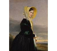 YIMACBJXX Famous Painting Poster Artworks Posters And Prints Euphemia White Van Rensselaer by George Peter Alexander Healy Canvas Artwork Print for Home Decor 60x90cm
