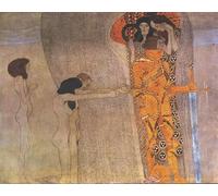 YIMACBJXX Famous Painting Poster Artworks Posters And Prints il fregio di Beethoven: il desiderio di felicità Gustave Klimt Canvas Artwork Print for Home Decor 60x90cm