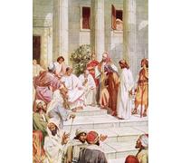 YIMACBJXX Famous Painting Poster Artworks Posters And Prints Jesus Brought Before Pilate by William Brassey Hole Canvas Artwork Print for Home Decor 60x90cm