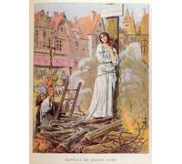 YIMACBJXX Famous Painting Poster Artworks Posters And Prints Joan of Arc At the Stake by Frederic Theodore Lix Canvas Artwork Print for Home Decor 60x90cm