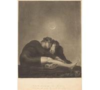 YIMACBJXX Famous Painting Poster Artworks Posters And Prints Lycidas by Frederick Christian Lewis I and Moses Haughton Ii After Henry Fuseli Canvas Artwork Print for Home Decor 60x90cm