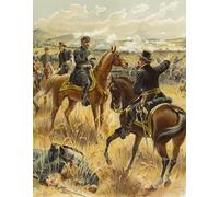 YIMACBJXX Famous Painting Poster Artworks Posters And Prints Meade At Gettysburg July by Henry Alexander Ogden Canvas Artwork Print for Home Decor 60x90cm