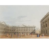 YIMACBJXX Famous Painting Poster Artworks Posters And Prints Peckwater Quad Looking East Christ Church by George Pyne Canvas Artwork Print for Home Decor 60x90cm
